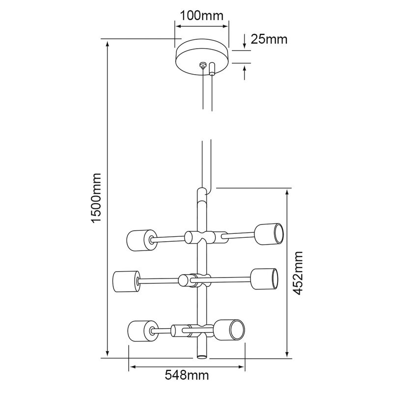 L&aacute;mpara Colgante Lamina De Acero Negro Mate 51 ... image number null