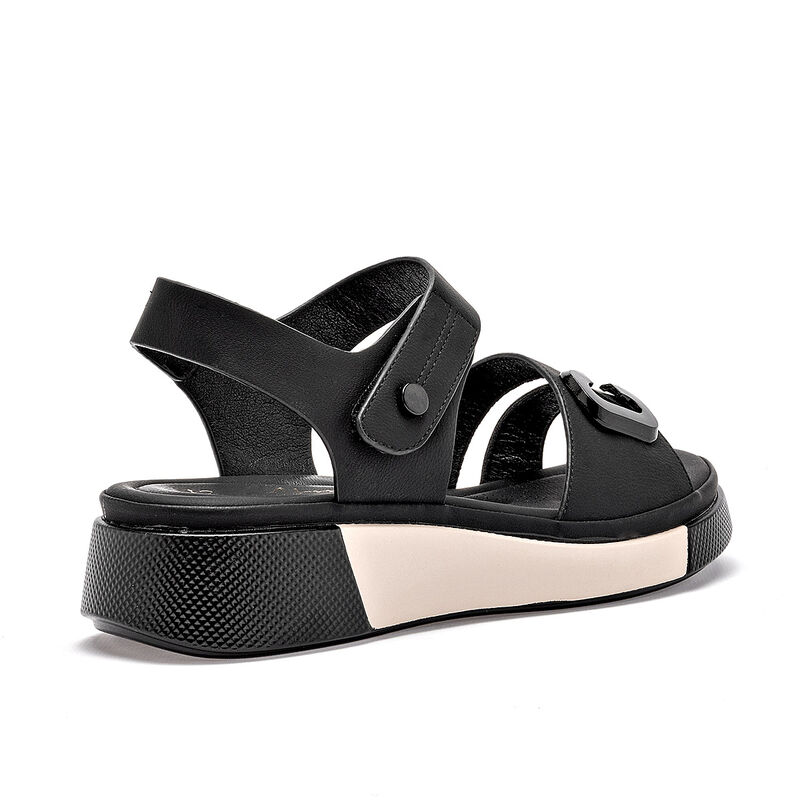 Been Class sandalia plataforma para mujer negro... image number null