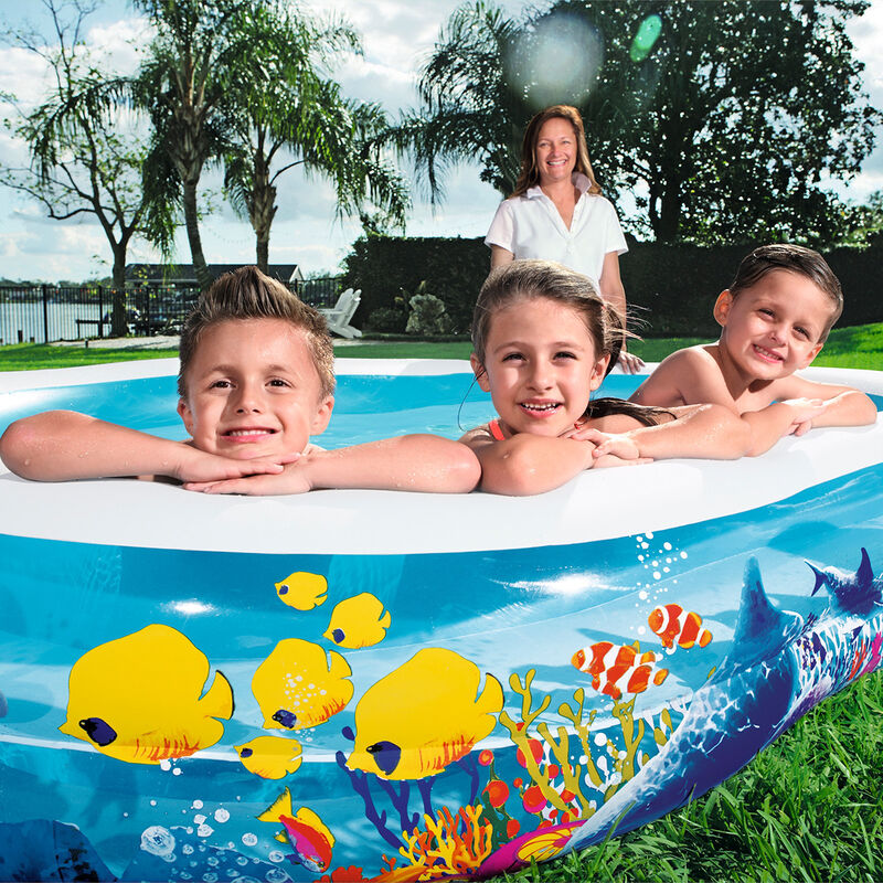 Alberca Inflable 2.62X1.57X46cm Curva 2 Anillos... image number null