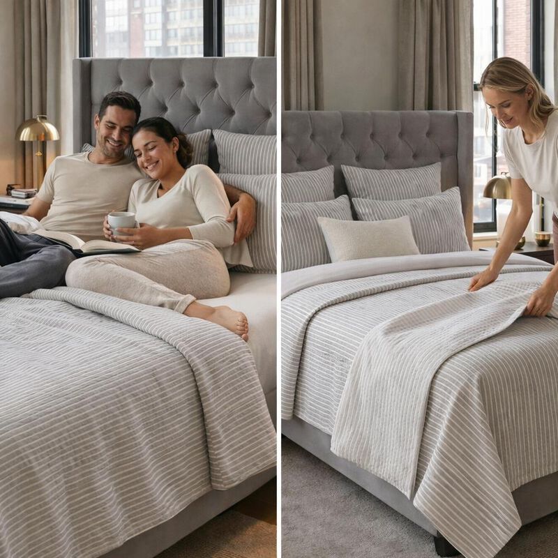 Colcha Ligera Texturizada Ankara Individual 1.9... image number null