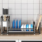 Escurridor de trastes multifuncional Brandtrendy con estante para cuchillos