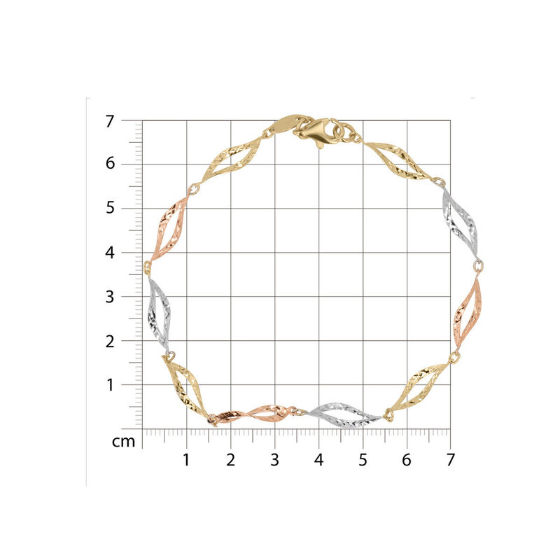 Pulsera De Oro Florentino 14k (19cm Aprox) image number null