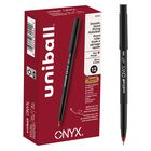 Bol&iacute;grafo Rollerball Uni-ball Onyx 0.5mm Rojo Paquete De 12