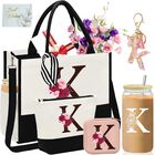 Set De Regalo Con Bolso Tote Aiheart De Lona Con Bolsillo Y Monograma
