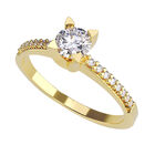 Anillo de Compromiso de 14K con Diamante de Laboratorio 0.20 CT F VS1 Talla 9 ORO AMARILLO 14K &ndash; / M395-20-14Y-LG-9