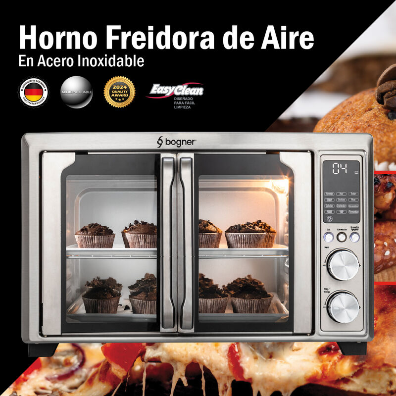 Bogner Horno Freidora De Aire Acero Inox 30L Ba... image number null