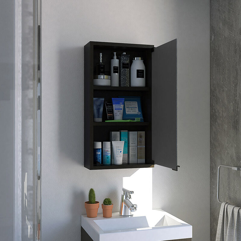 Gabinete de Baño Merlo color Wengue Con Espejo ... image number null