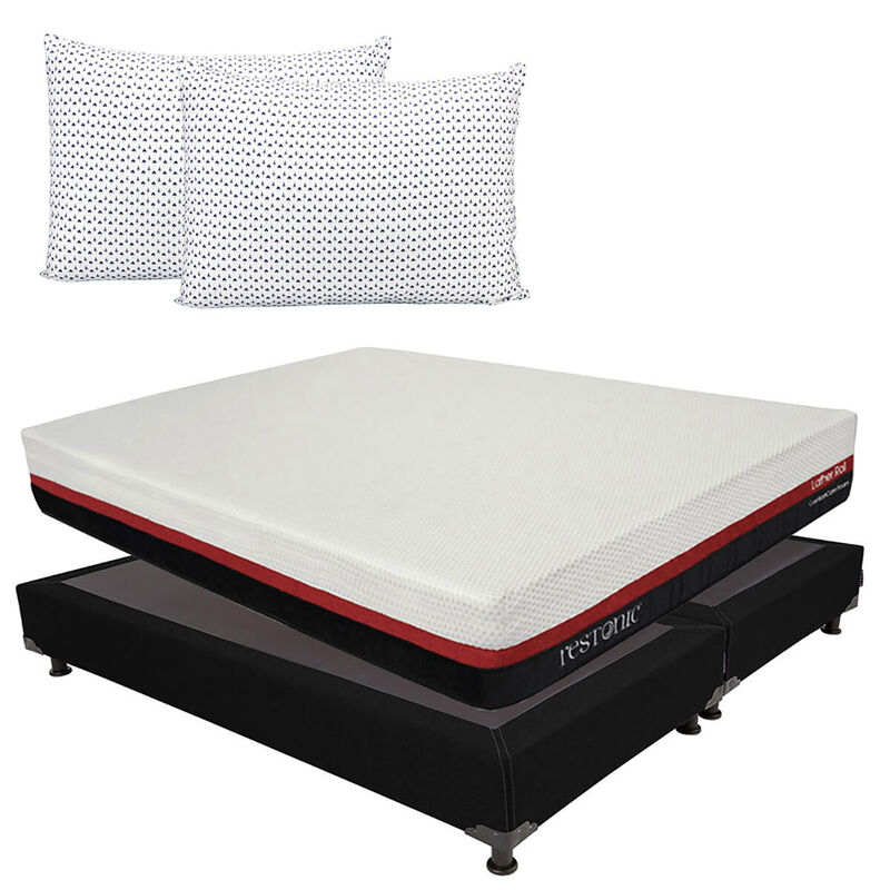 Colch&oacute;n King Size Restonic Roll+Almohada Dicasa... image number null