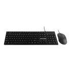 Kit De Teclado Y Mouse Al&aacute;mbrico Conector Usb Perfect Choice Pc-201076 Negro
