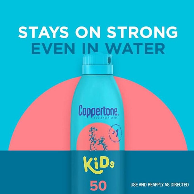 Coppertone Sunscreen Spray SPF 50 Kids, 5.5 oz ... image number null
