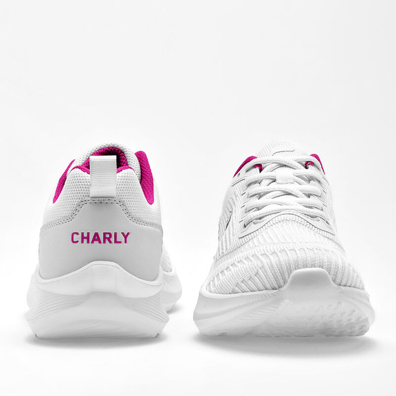 Charly Tenis deportivo para mujer blanco, runni... image number null