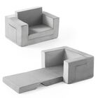 Silla Kids Couch Zorvoxz 2 En 1 Para Ni&ntilde;os Peque&ntilde;os De 1 A 3 A&ntilde;os, Forro Polar Suave