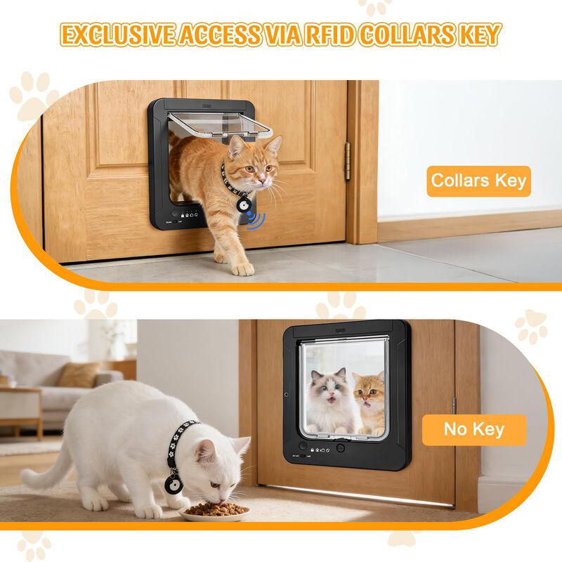 Puerta Para Gatos Cuibird Rfid De 4 V&iacute;as Con Co... image number null