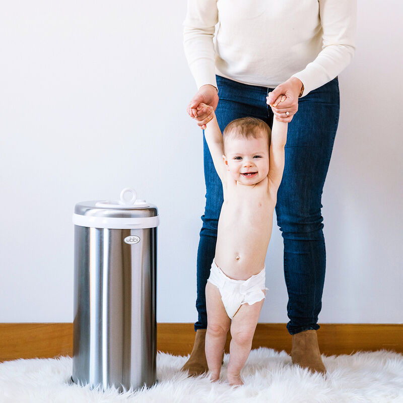 Bote De Pañales Plata image number null