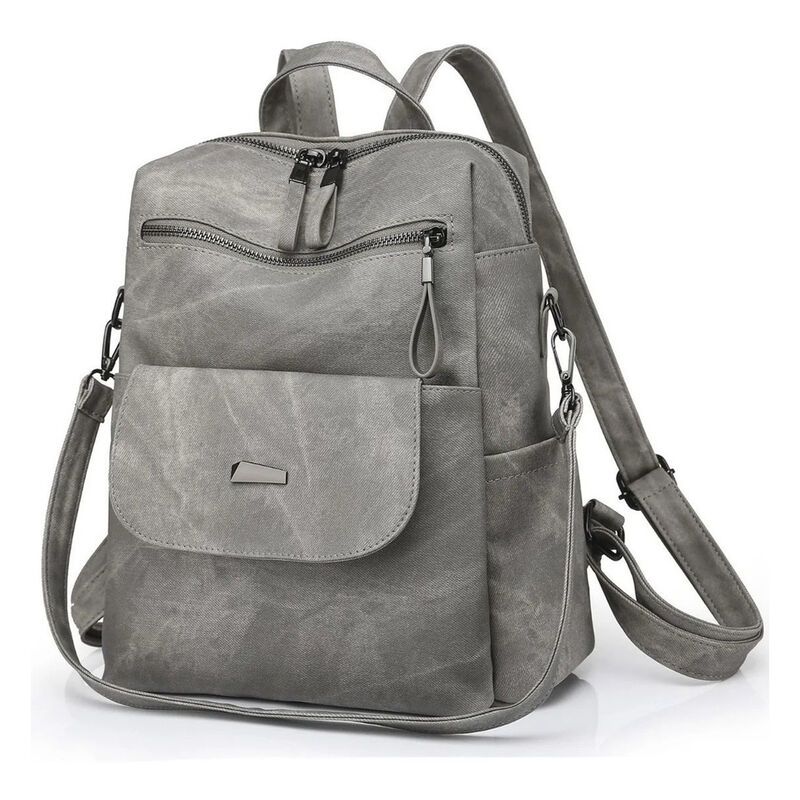 Mochila Antirrobo Gris para Mujer Casual image number null