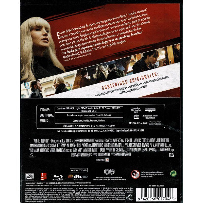 Gorrion Rojo Blu-Ray Steelbook [Blu-ray] image number null