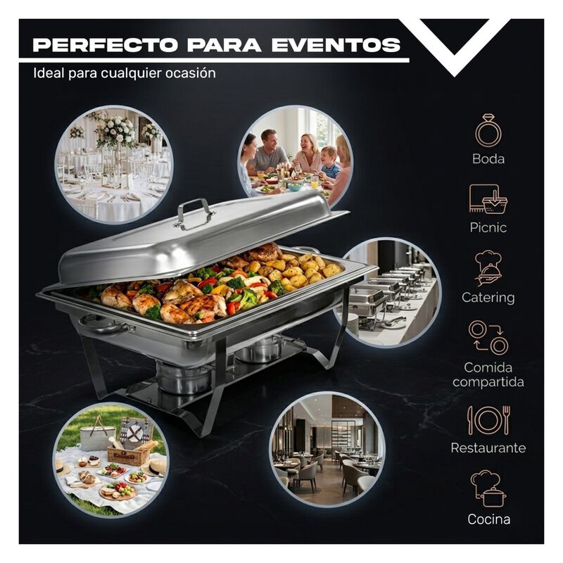 Bufetera Chafer 11l Kit 4 2 En 1 Acero Inoxidab... image number null