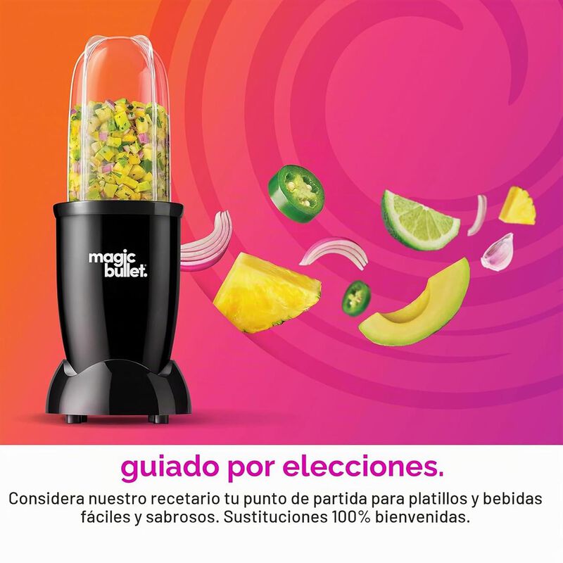 Magic Bullet Blender, Peque&ntilde;o, Negro, Juego De ... image number null