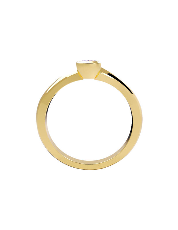 Anillo de Compromiso de 14K con Diamante de Lab... image number null