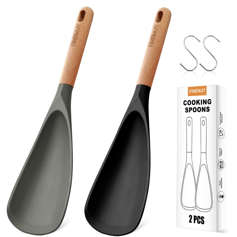 Cucharas Finenut 2 unidades, silicona con mango... image number null