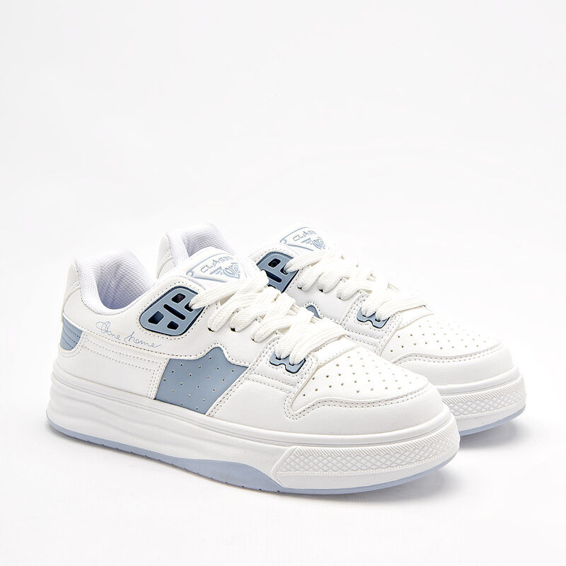 Clasben Tenis urbano para mujer blanco azul image number null