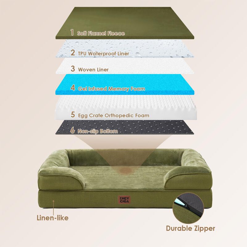 Cama Ortop&eacute;dica Para Perros Grande Eheyciga Imp... image number null