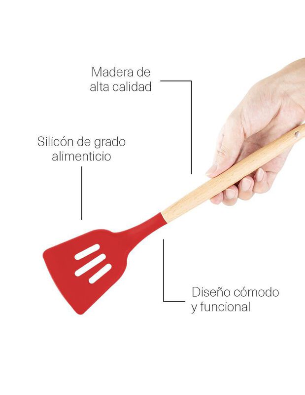 Set Utensilios Coquo de madera image number null