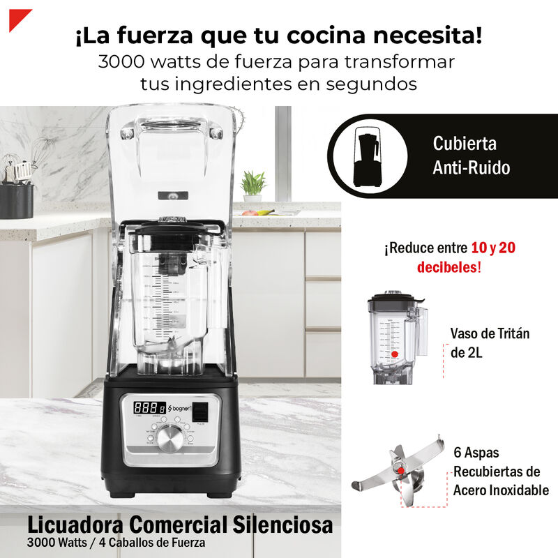 Licuadora Comercial Silenciosa Bogner BSSB01 30... image number null