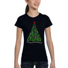Camiseta Word Art Para Ni&ntilde;a - Te Deseamos una Feliz Navidad - Negro