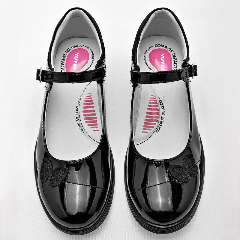 Yuyin Zapatos para mujer negro charol image number null