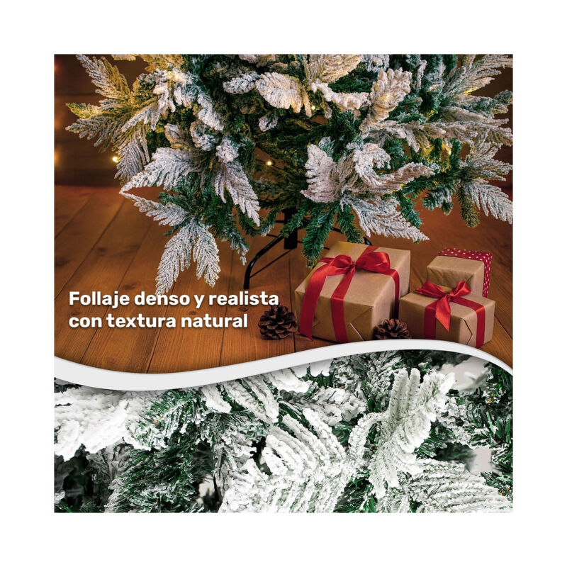 Arbol Navidad Nevado Premium 1.6m Pino Navide&ntilde;o... image number null