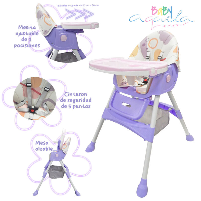 Silla periquera 3 en 1 con Ruedas Aquila Color-... image number null
