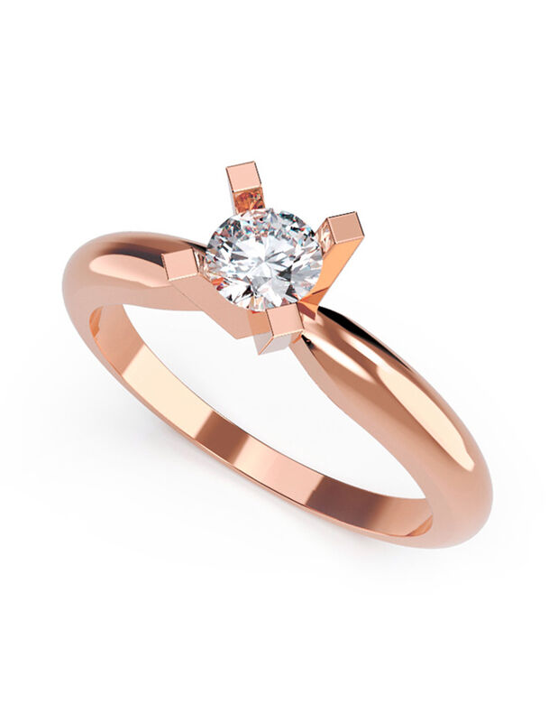 Anillo de Compromiso de 14K con Diamante de Lab... image number null