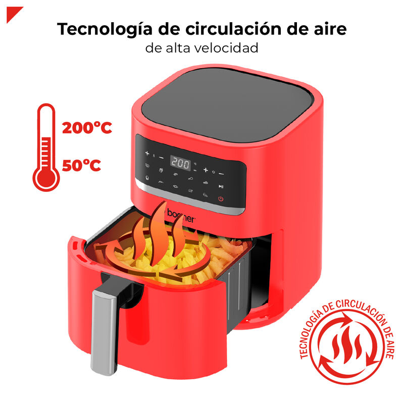 Bogner Freidora De Aire Alta Velocidad 3.3 L Ba... image number null