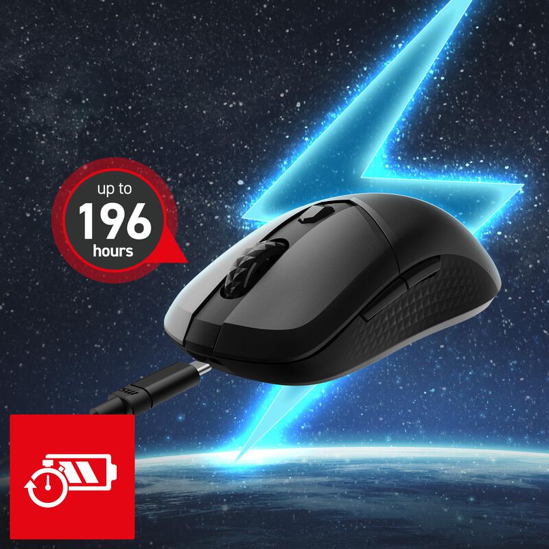 Rat&oacute;n Gaming MSI Versa 300 W 8K DPI RGB image number null