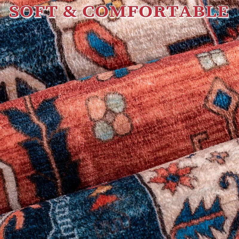 Alfombra Serissa 137x178 Cm Lavable Boho &Oacute;xido image number null