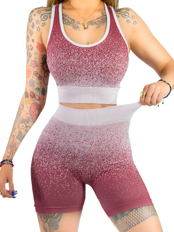 Conjunto Deportivo Casual Mujer Short y Blusa S... image number null