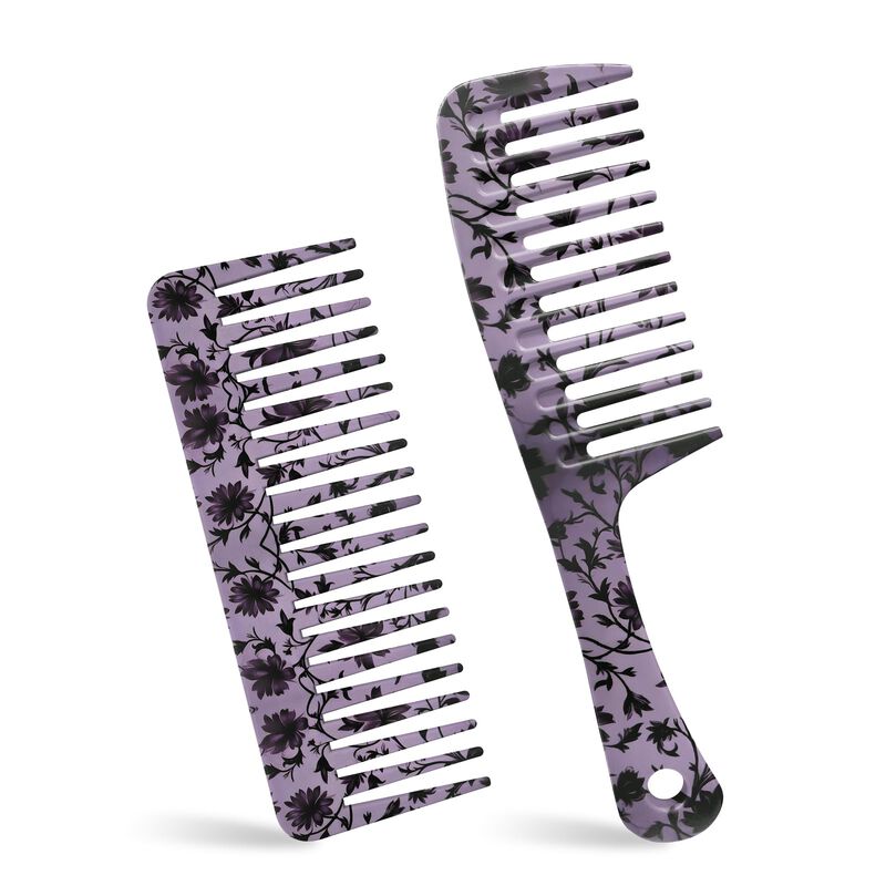 Peine Para Cabello Qiupingli 22 cm Flor Negra &ndash;... image number null