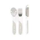 Cubiertos De Acero Twistshake Blanco