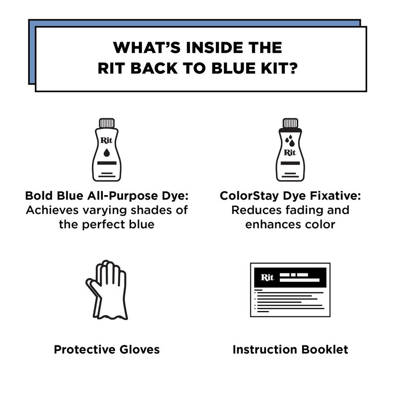 Kit De Tinte Para Denim Rit Back To Blue 236 Ml... image number null