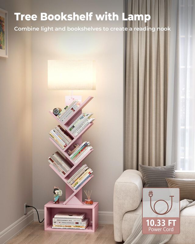 Estanter&iacute;a Evermagin 38 cm Rosa De 6 Niveles Co... image number null