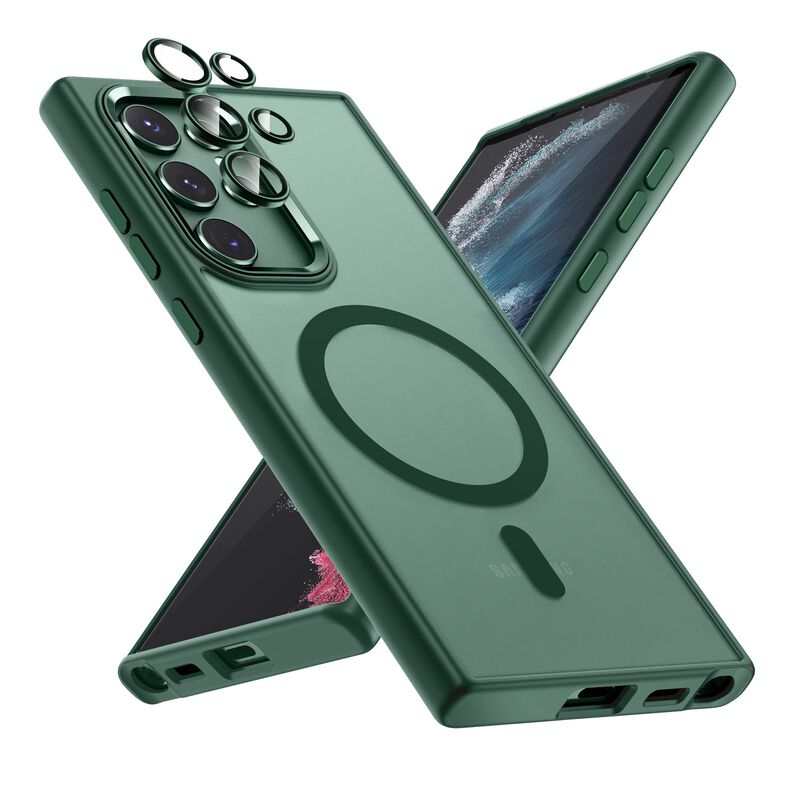 Funda Makavo Galaxy S23 Ultra Magsafe Verde Tra... image number null