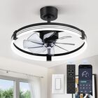 Ventilador De Techo Zmishibo 58 cm, Negro, Con Control Remoto
