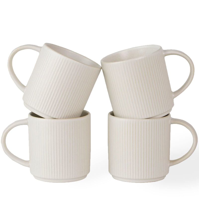 Juego De 4 Tazas De Caf&eacute; Famiware De 355 ml (ce... image number null