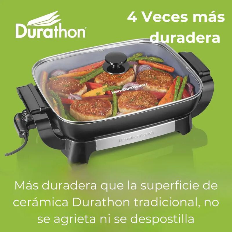 Sart&eacute;n El&eacute;ctrico Hamilton Beach Antiadherente D... image number null