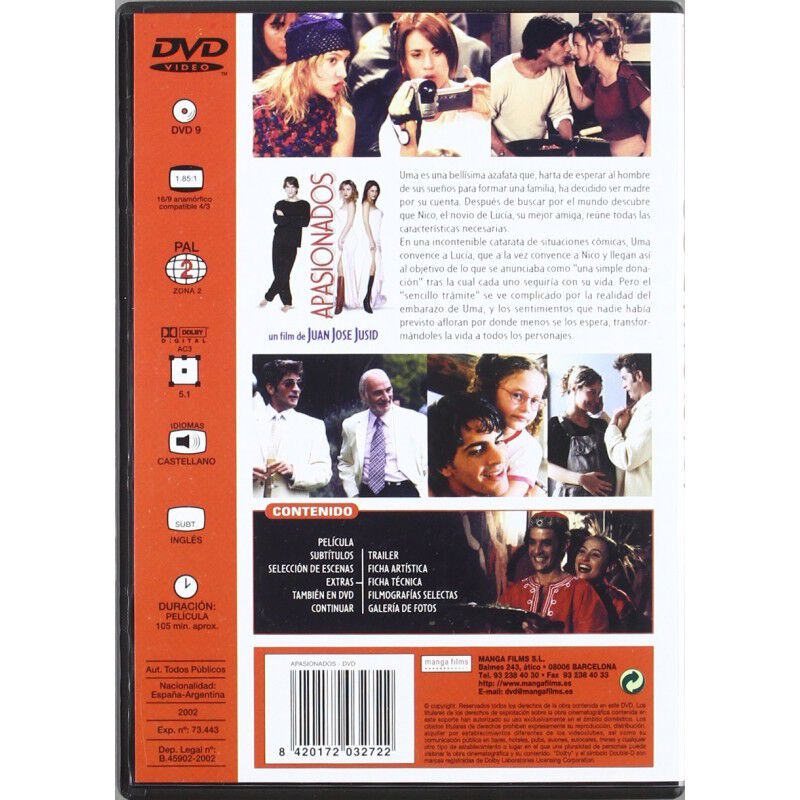 Apasionados [dvd] (2002) image number null
