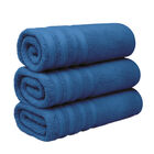 Set de 3 Toallas de Ba&ntilde;o Grande 70x140 cm - Color Azul Marino