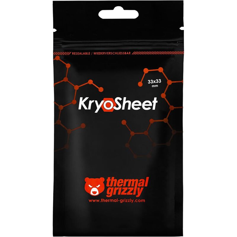 Thermal Grizzly Thermal Pad Kryosheet 33x33mm image number null