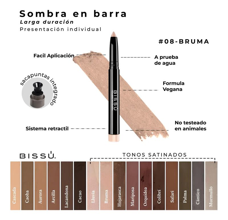Bissu Sombra En Barra para Ojos Tono Bruma image number null