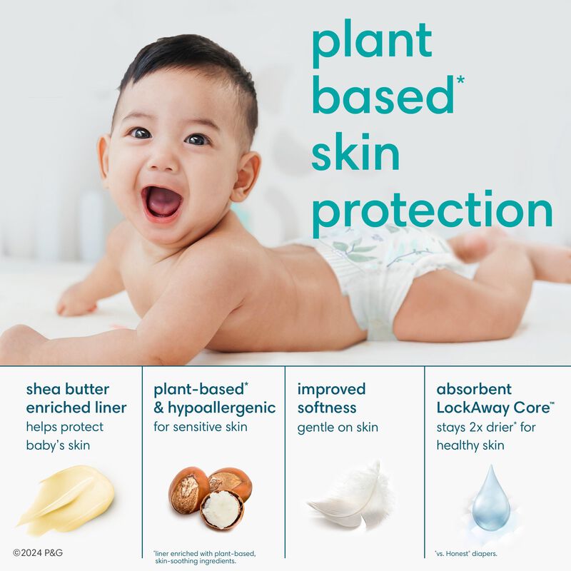 Pa&ntilde;ales Pampers Pure Protection Talla 4 150 Uni... image number null